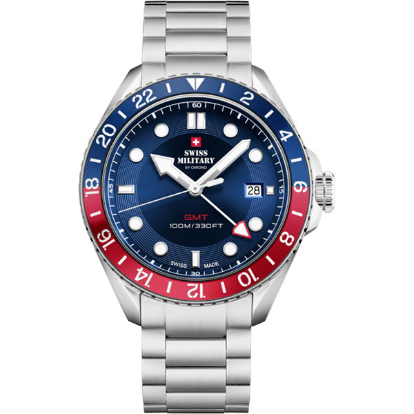 Swiss Military by Chrono SM34095.03. Quartz GMT